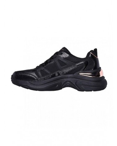 SKECHERS SHAKE TRIMMED PERFORATED DURLEATHER 177576 BLACK