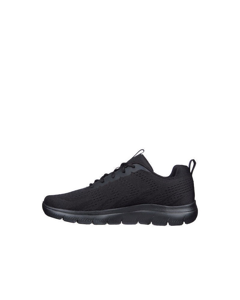 SKECHERS ΑΝΔΡΙΚΑ ENGINEERED MESH LACE UP ΜΑΥΡΟ 232395