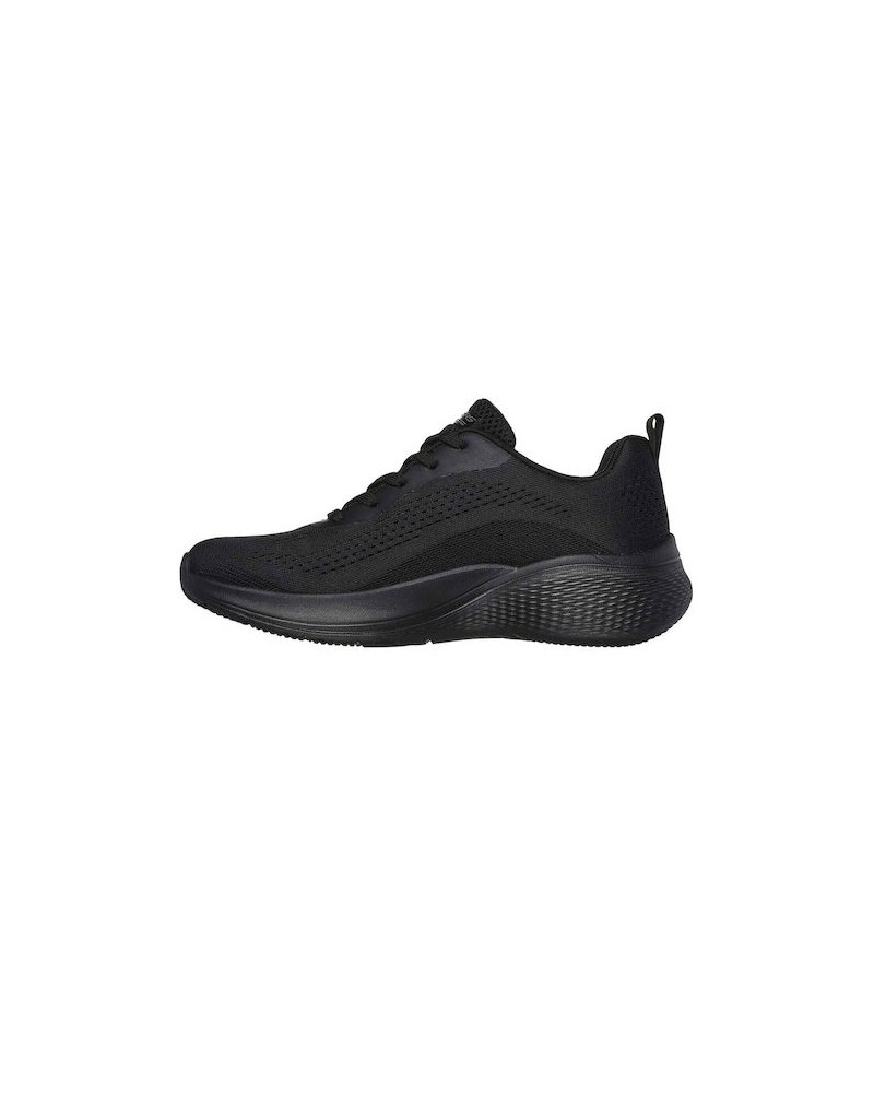 SKECHERS ΓΥΝΑΙΚΕΙΑ LACE UP ENGINEERED KNIT ΜΑΥΡΟ 117550