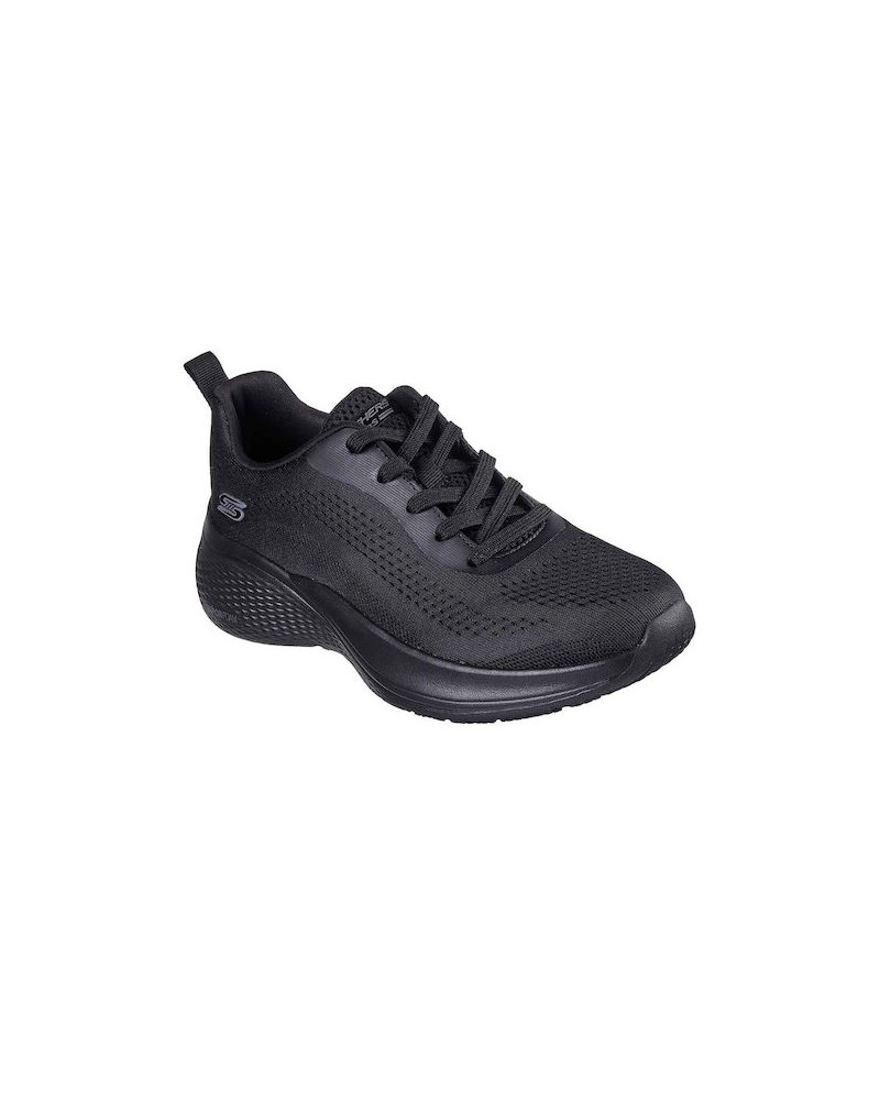 SKECHERS ΓΥΝΑΙΚΕΙΑ LACE UP ENGINEERED KNIT ΜΑΥΡΟ 117550