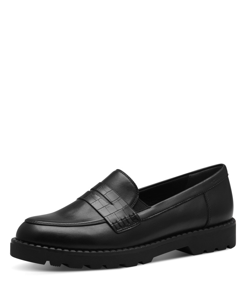 TAMARIS ΓΥΝΑΙΚΕΙΑ LOAFER ΜΑΥΡΟ 1-24312-41 020