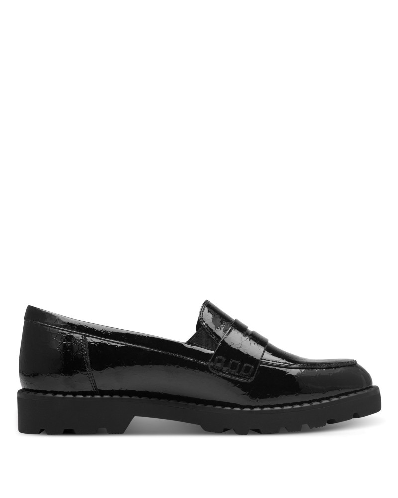 TAMARIS ΓΥΝΑΙΚΕΙΑ LOAFER ΜΑΥΡΟ ΛΟΥΣΤΡΙΝ 1-24312-41 087