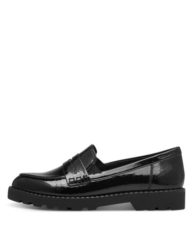 TAMARIS ΓΥΝΑΙΚΕΙΑ LOAFER ΜΑΥΡΟ ΛΟΥΣΤΡΙΝ 1-24312-41 087