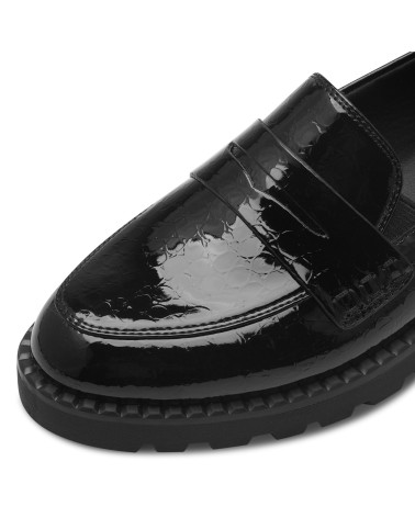 TAMARIS ΓΥΝΑΙΚΕΙΑ LOAFER ΜΑΥΡΟ ΛΟΥΣΤΡΙΝ 1-24312-41 087