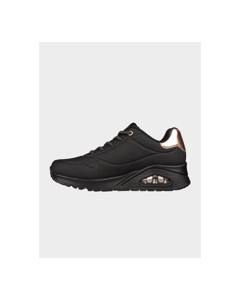 SKECHERS ΓΥΝΑΙΚΕΙΑ SNEAKER UNO SHIMMER ΜΑΥΡΟ 155196-BBK