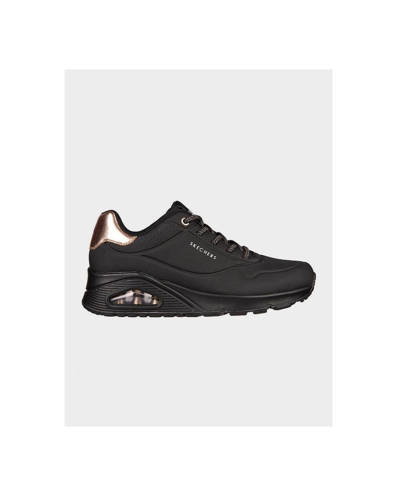 SKECHERS ΓΥΝΑΙΚΕΙΑ SNEAKER UNO SHIMMER ΜΑΥΡΟ 155196-BBK