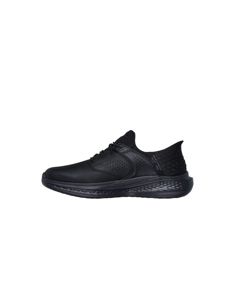 SKECHERS NAPA GROTON SR 77157 BLACK - ALPHASHOES.GR