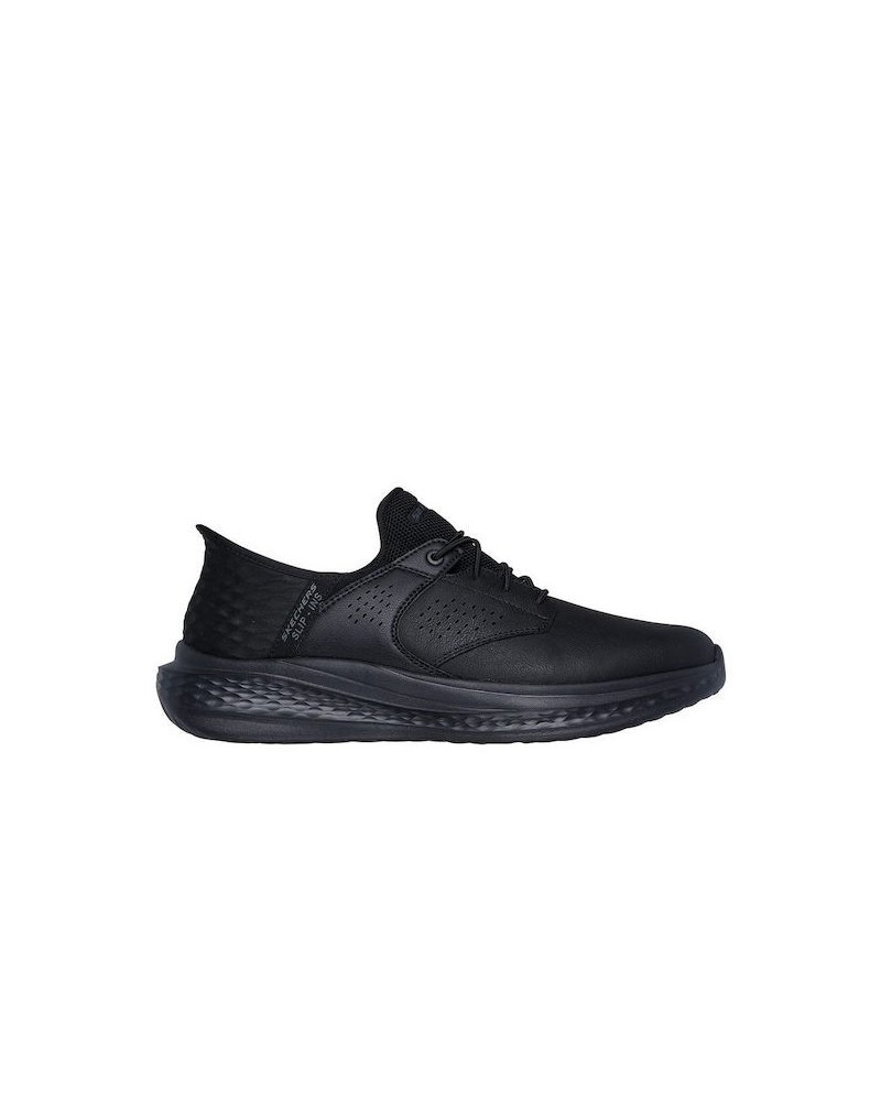 SKECHERS NAPA GROTON SR 77157 BLACK - ALPHASHOES.GR