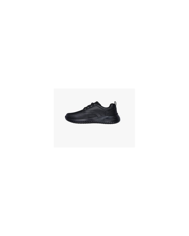 SKECHERS NAPA GROTON SR 77157 BLACK - ALPHASHOES.GR