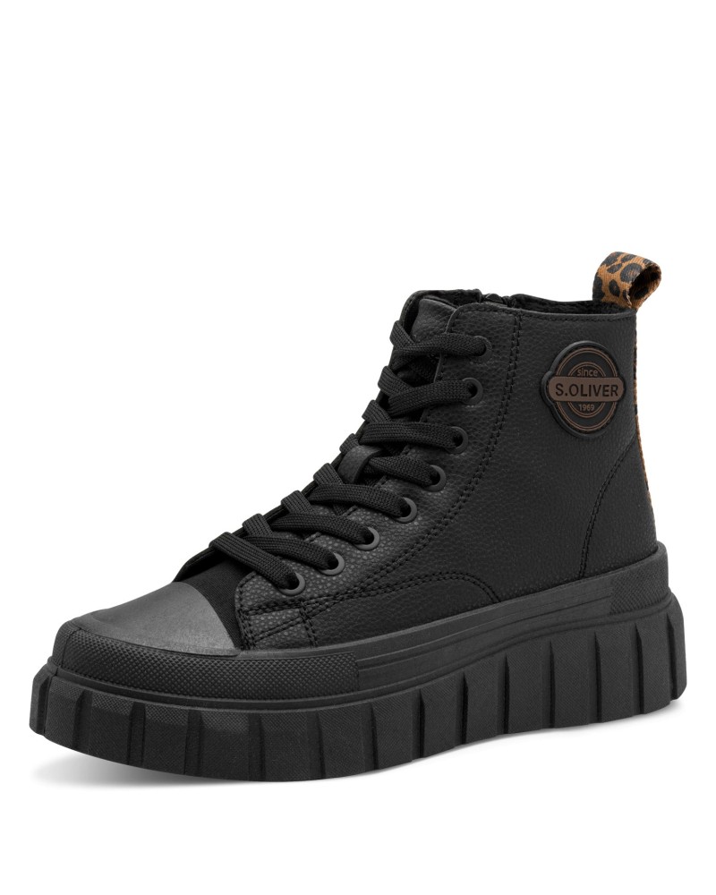 S.OLIVER ΓΥΝΑΙΚΕΙΑ SNEAKER ΜΑΥΡΟ 5-25200-45 007