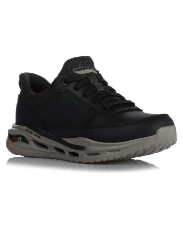 SKECHERS NAPA GROTON SR 77157 BLACK - ALPHASHOES.GR