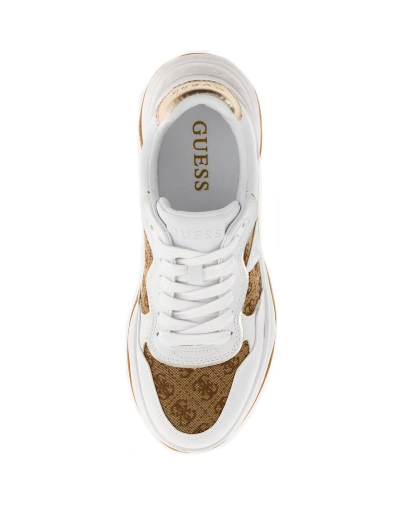 GUESS ΓΥΝΑΙΚΕΙΑ SNEAKER LUCKEI ΛΕΥΚΟ FLJELBLEA12 - ALPHASHOES.GR