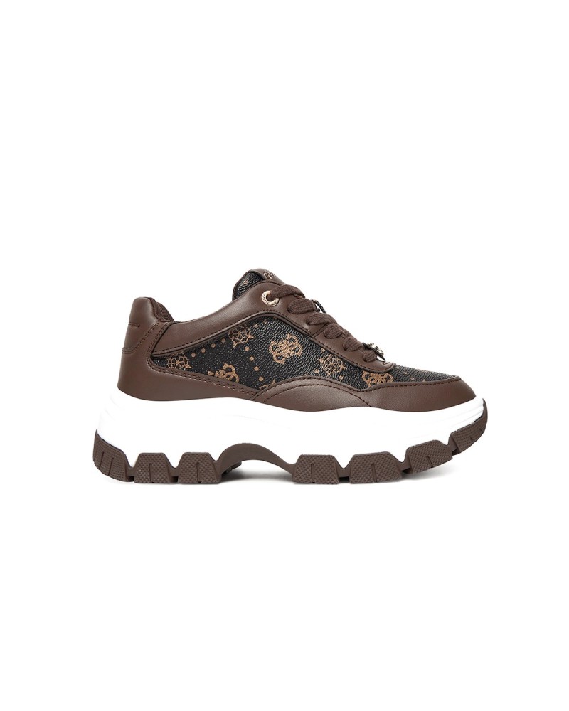 GUESS ΓΥΝΑΙΚΕΙΑ SNEAKER LUCKEI ΛΕΥΚΟ FLJELBLEA12 - ALPHASHOES.GR