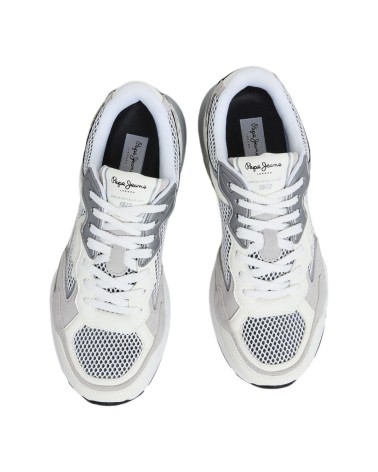 PEPE JEANS ΑΝΔΡΙΚΑ SNEAKER DAVE EVOLUTION ΛΕΥΚΟ PMS600 - ALPHASHOES.GR